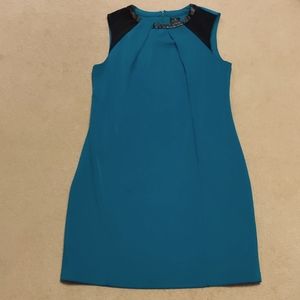 Worthington Teal Sleeveless Midi Dress